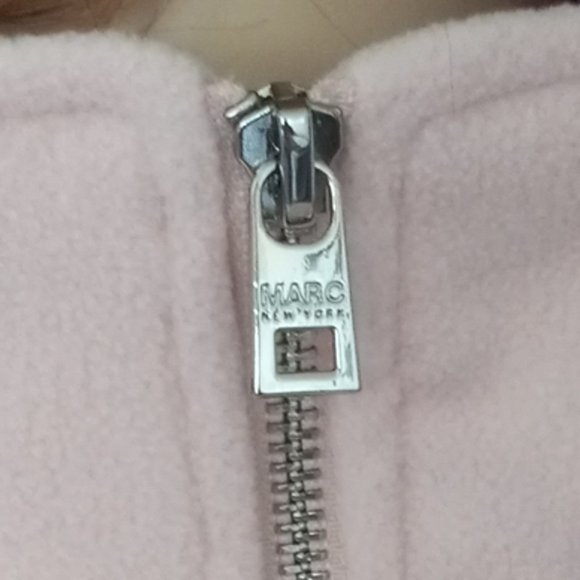 NWT $89 MARC NEW YORK Pink Full Front Zip Poncho Cape Sz M WARM! - Picture 6 of 9